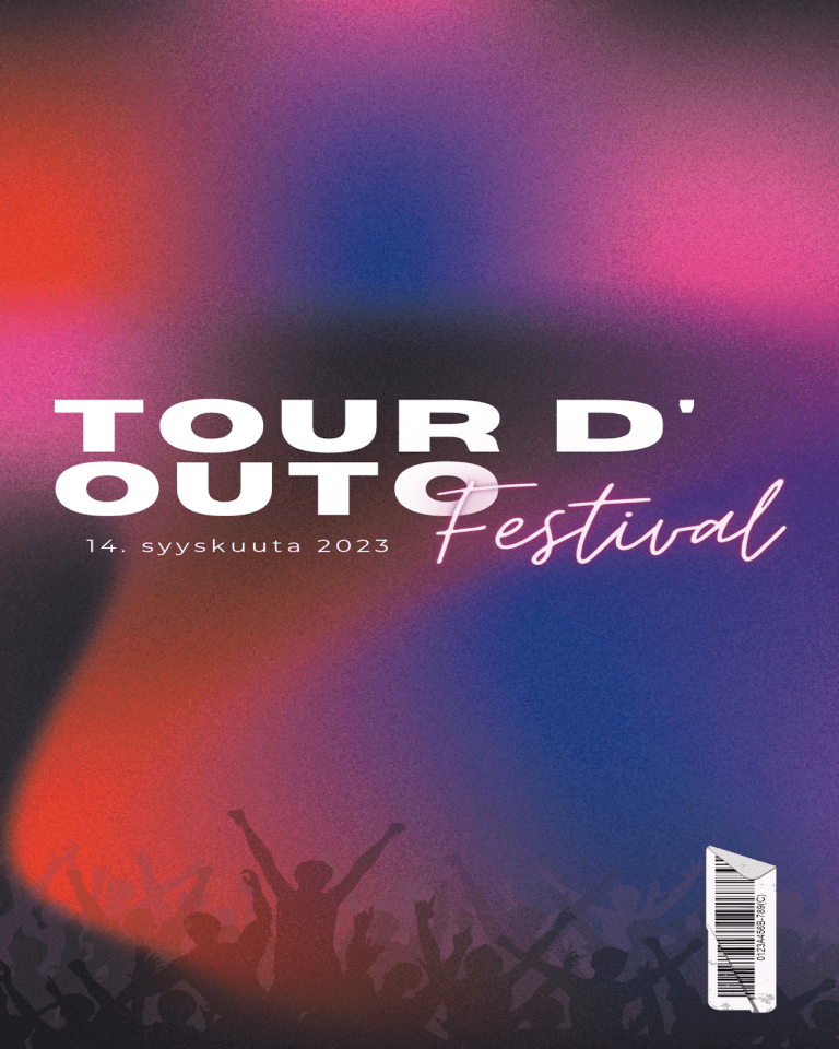 Tapahtumamainos Tour d' OUTO: Festival. Päiväys 14.9. 2023.